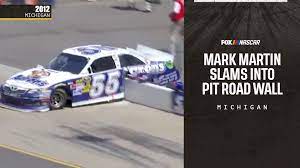 Nascar has released pit road speeds and caution vehicle speeds for 2018, with no changes from last season at the existing tracks that its three national series visit. Nascar On Fox Michigan Throwback Mark Martin Slams Into Pit Road Wall Facebook