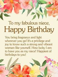 To My Fabulous Niece Happy Birthday Wishes Card Birthday Greeting Cards By Davia Niece Birthday Wishes Happy Birthday Niece Happy Birthday Wishes Cards