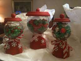 Homemade Christmas Candy Jars Christmas Candy Jars Xmas Crafts Christmas Decor Diy
