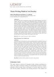 Liyah johnson dr.drowne arts & society march 7, 2020 thesis paper artists usually create works that tend to reflect themselves in many different ways.it can be suggested that each artist's style is. Pdf Thesis Writing Model Of Art Practice