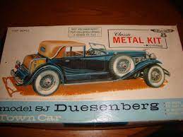 Vintage Gabriel Classic Metal Kit Model Sj Duesenberg Town Car Model Kit Model Cars Kits Model