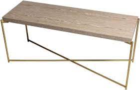 Check spelling or type a new query. Stockwell Weathered Oak Large Low Console Table With Brass Frame Cfs Furniture Uk