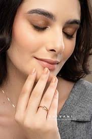 Shivani Ring (925 Sterling Silver with 18K Gold Plating)