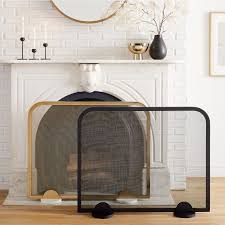 10 ideas to diy your own fireplace screen. Deco Metal Fireplace Screen