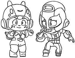 Coloring Page Brawl Stars Bea And Max 47 Star Coloring Pages Coloring Pages Pokemon Tattoo