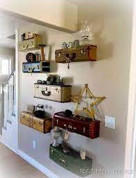 Shop wayfair for the best vintage suitcase wall shelf. Diy Vintage Suitcase Projects The Budget Decorator Suitcase Decor Diy Furniture Home Decor