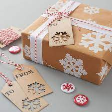 Recycled Christmas Snowflake Gift Wrap Diy Christmas Wrapping Paper Christmas Wrapping Diy Christmas Gift Wrapping