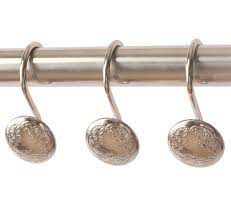 The mdesign shower curtain rings are a good alternative if the metal options such as the ones we've reviewed above don't do it for you. Oil Rubbed Bronze Shower Curtain Rings Hooks For Bathroom Shower Rods Set Of 12 Hooks Brushed Nickel Buy Online In Gambia At Gambia Desertcart Com Productid 150096408