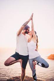 Retreat to the beach and enjoy yoga on the coastline, breathing in the fresh air, not giving a second thought about any daily demands back at home. Yoga Love Couples Yoga Yoga Photography Yoga Poses Yoga Practice Beach Yoga San Francisco Bay Area Yoga Flexibility Couples Yoga Poses Yoga P