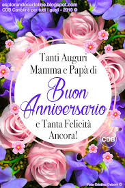 Cdb Cartoline Per Tutti I Gusti Cartolina Tanti Auguri Mamma E Papa Di Bu Buon Onomastico Buon Anniversario Onomastico