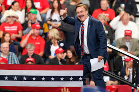 Trump in the oval office. How Mike Lindell The Mypillow Guy Became A Midterm Messenger Cnn Politics