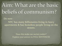Socialism can also refer to an intermediate and transitional form of society between capitalism and. What Are The Basic Beliefs Of Communism