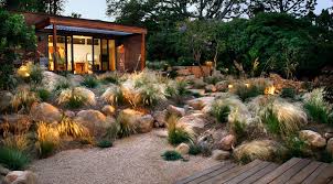 Stunning Yard Design By Margie Grace Rock Garden Design Xeriscape Landscaping Landscape Design