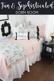 Flamingo Dorm Room Bedding Inspiration This Blush And Grey Flamingo Dorm Bedding Collection Is Fun Flirty A Dorm Bedding Sets Dorm Room Bedding Dorm Bedding