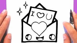 Valentine s day coloring pages free printable pdf from primarygames. How To Draw A Cute Love Envelope Supper Easy Draw For Valentine S Day Draw Cute Things Youtube