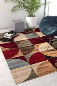 Mid Century Modern Multicolor Geometric Modern Area Rug Easy To Clean Stainshed Free Abstract Contemporary Color Block Boxes Soft Living Dining Room Rug Ruglots Com This is an original painting on a 16 x 20 back stapled, stretched cotton canvas.