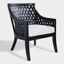 Antique Black Wood And Rattan Starla Chair By World Market Cheap Dining Room Chairs Outdoor Lounge Chair Cushions Wood Chair Design