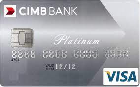 Cara penggunaan kad kredit yang patut diketahui golongan millenial. Cimb Visa Platinum By Cimb Bank