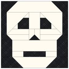 Candy Crush 2.0 Skull Quilt & Pillow Natalie Santini Pattern Only