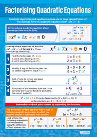 Maths Posters Maths Teaching Resources A1 Educational Posters Quadratics Gre Math Math Poster