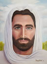 My first oil painting of Jesus Christ Title: "The Word, the Son of God."