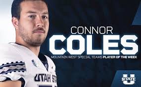 Utah State's Connor Coles Named Mountain West Special Teams Player of the  Week