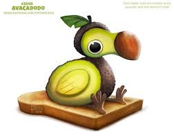 Piper S Daily Paintings Daily Paint 1775 Imaginaryfriendsociety These Cute Food Drawings Cute Animal Drawings Kawaii Cute Fantasy Creatures