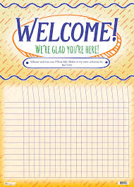 Welcome Kids Attendance Chart