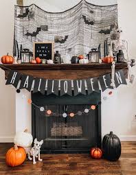 Halloween Garland Halloween Decor Farmhouse Halloween Rae Dunn Banner Halloween Banner Halloween In 2020 Halloween Garland Farmhouse Halloween Halloween Wall Decor