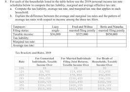 Massachusetts allows personal exemptions to anyone who files a commonwealth tax return, regardless of whether they qualify for a personal exemption on their federal return. Solved 8 For Each Of The Households Listed In The Table Chegg Com
