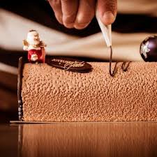 Buche Aux 3 Chocolats Au Thermomix 3 Chocolat Chocolat Buche De Noel Au Thermomix