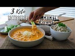 These Low Carb Rotisserie Chicken Recipes Turn A Boring Store Bought Rotisserie Chicken Into T Rotisserie Chicken Recipes Recipes Easy Dinner Recipes Crockpot