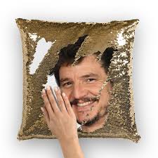 Pedro Pascal Sequined Pillow