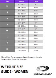 Osprey Wetsuit Size Chart Thewaveshack Com