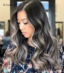 Would the black show up in dark brown hair?? Brownish Grey Enchantment 45 Ideas Of Gray And Silver Highlights On Brown Hair The Trending Hairstyle