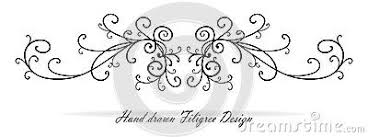 Paragraph Or Text Divider Or Other Fancy Scroll Work Flourishes Reflected Curls And Swirls In Elegant Symmetrica Design Element Scroll Design Wedding Designs