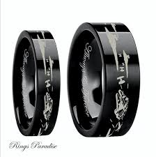 Star Wars Couples Wedding Bands Star Wars Wedding Ring Men S Gift Star Space Battle Mens Tun Star Wars Wedding Ring Cool Wedding Rings Unusual Wedding Rings