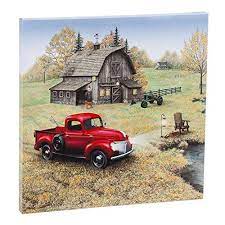 Cypress Home Vintage Farm Truck House Led Light Canvas Https Www Amazon Com Dp B079gg8t7q Ref Cm Sw R Pi Dp U Canvas Wall Decor Farm Trucks Wall Canvas