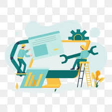 مفهوم صيانة النظام التوضيح مفهوم التصميم المسطح الحديث لتصميم صفحة الويب لموقع التوضيح وموقع المتجهات على الويب قصاصات فنية على الإنترنت اعمال صيانة النظام p concept design page design design