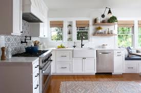 4 white kitchen cabinets with dark flooring. 75 Beautiful Farmhouse White Kitchen Pictures Ideas July 2021 Houzz