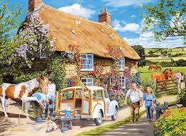 Check spelling or type a new query. Ravensburger 13615 The Country Cottage Trevor Mitchell 100 Large Piece Barneys News Box