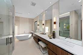 These crystal vanity lights absolutely dazzle, glimmering cheerily even modern 6 light bath vanity light: How To Get Your Bathroom Vanity Lighting Right