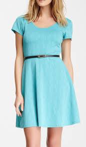 Short Sleeve Fit Flare Dress Dresses Casual Party Dresses Nice Dresses