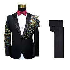 Feather Suit Men Aliexpress Com Buy 2017 New Mens Wedding Suits Slim Fit Prom Suits For Men Wedding Suits Men Slim Fit Suit Men