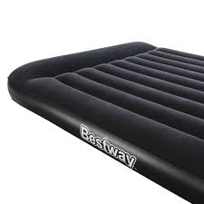 Bestway Aerolax Raised Air Bed With Built In Pump Queen Walmart Com Air Bed Bestway Ac Pump