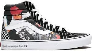 You can expect a release on march 16 through select. Vans X Supreme X Comme Des Garcons Sk8 Hi Reissue Sneakers Farfetch Sneakers Vans Vans Sk8