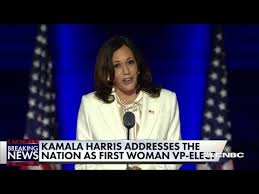 Kamala harris is the vice president of the united states of america. Watch Kamala Harris S First Speech To The Nation As Vice President Elect Youtube