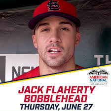 American National Jack Flaherty Bobblehead message