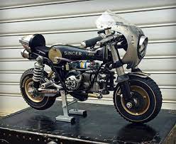 Singer Gp A Mini Motorcycle Style Cafe Racer By Gianluca Ferrerini Tractors Cafe Racer Motorcycle Sewing Machine
