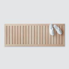 Hinoki Wood Bath Runner Modern Wooden Bath Mat The Citizenry Hinoki Wood Wood Bath Wooden Bath